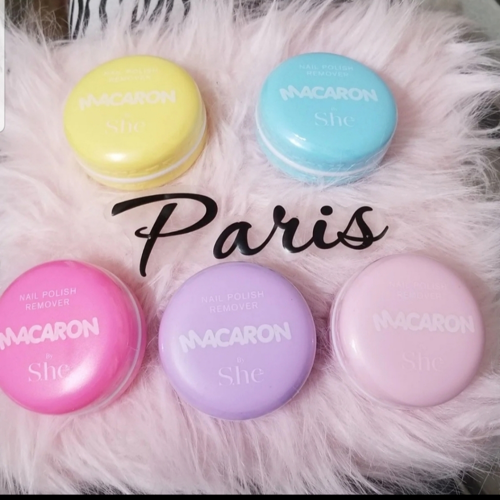 S.he Macaron Nail Manicure Sweet Scent Remover Pad New - Picture 1 of 1